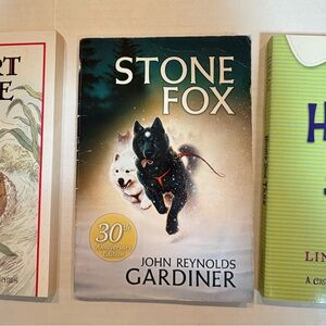 Stone Fox 30th Anniversary Edition Book and two book lot set
